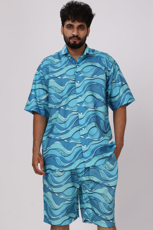 Blue Cotton Co-ord Set – Fresh, Casual & Gen-Z Ready