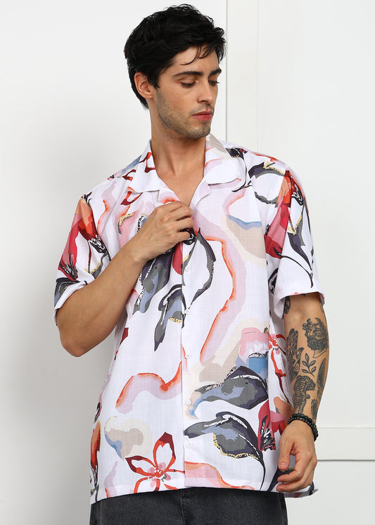 Trendy Fancy Cuban Collar Shirt – Stylish & Comfortable Wear