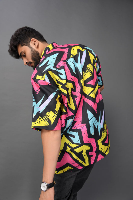 Half Sleeve Multi-Color Printed Shirt