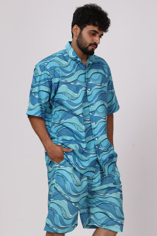 Blue Cotton Co-ord Set – Fresh, Casual & Gen-Z Ready